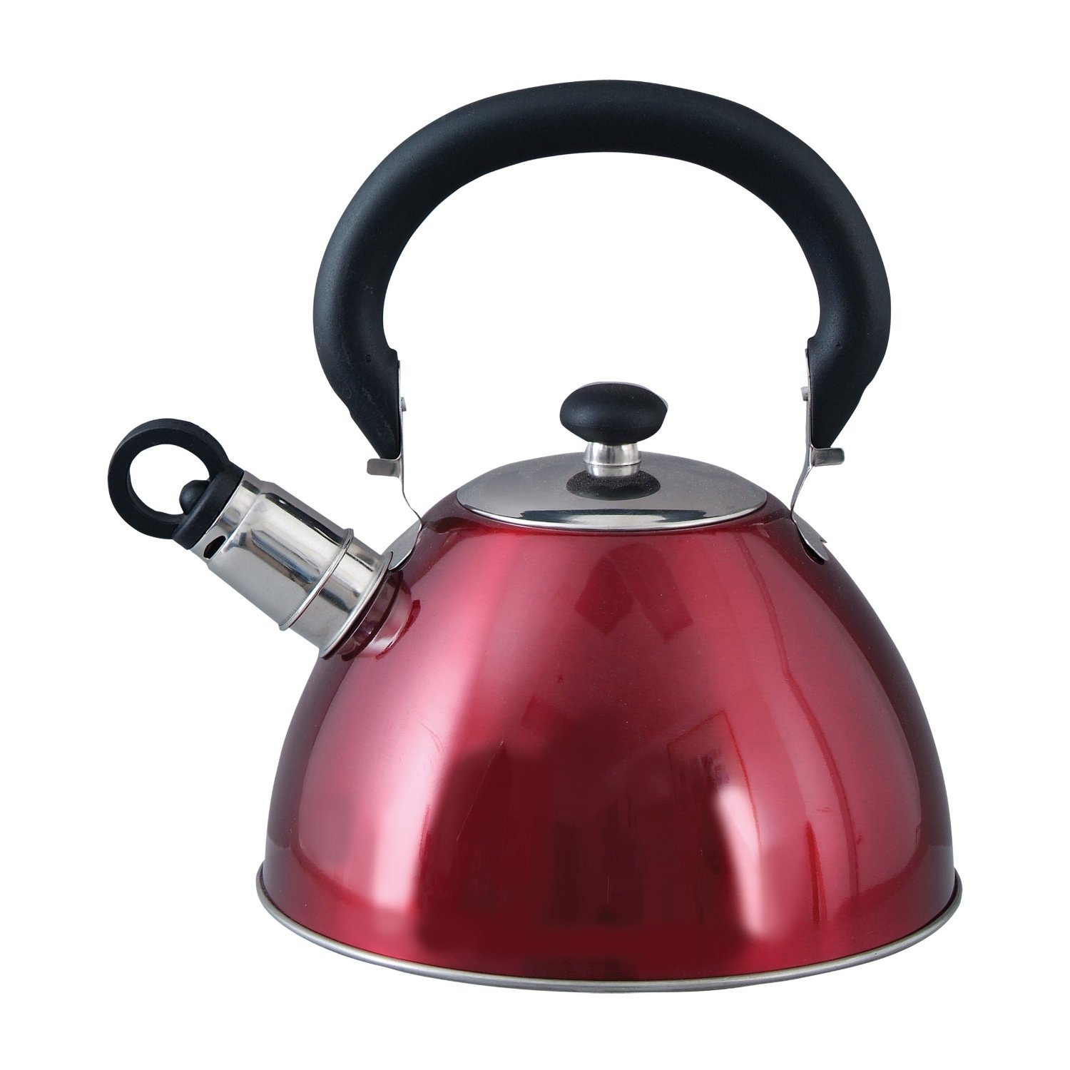 Mr. Coffee Flintshire Stainless Steel Whistling Tea Kettle, 1.75-Quart ...