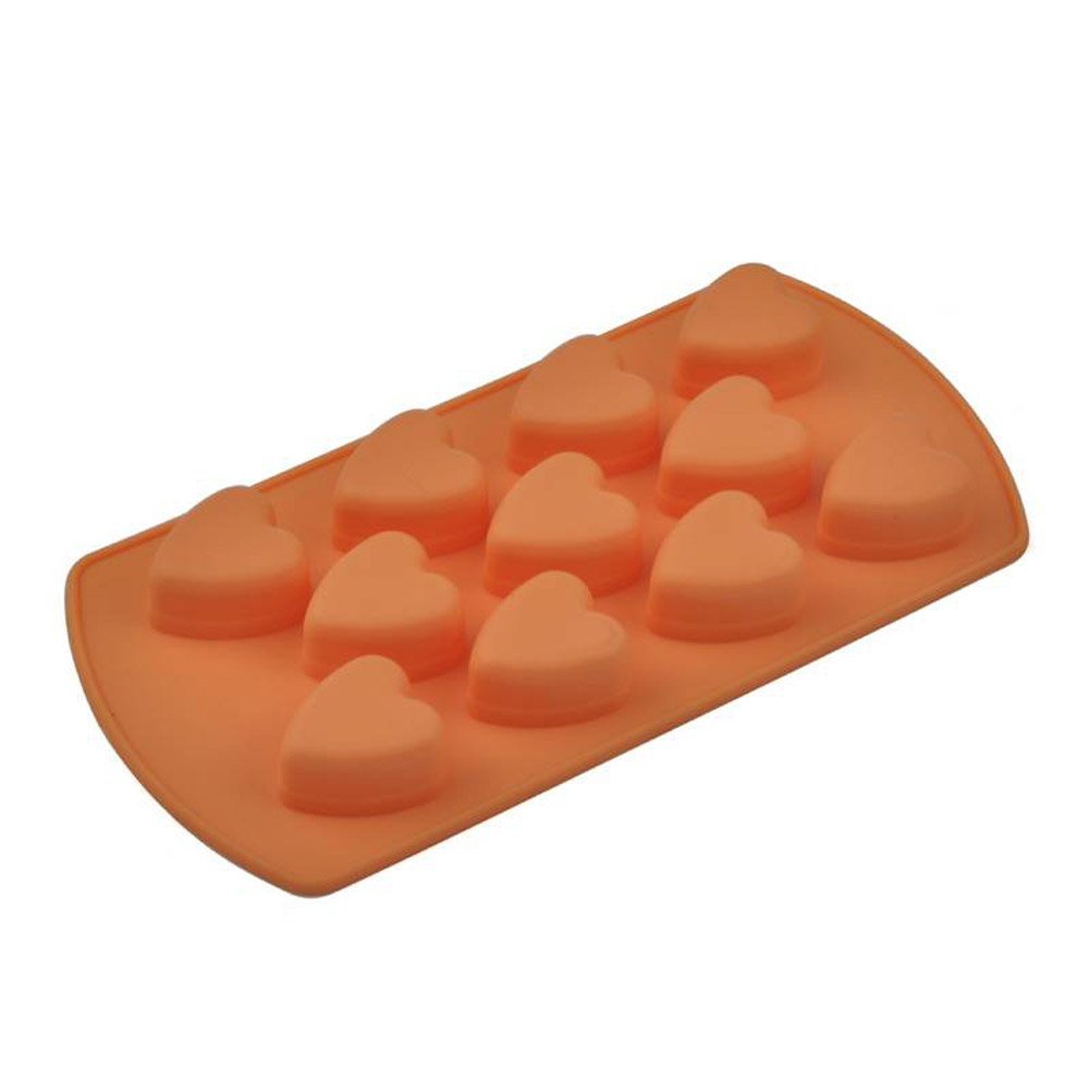 Heart Shape Silicone Cake Mold Silicone Ice Lattice Heart-Shaped ...