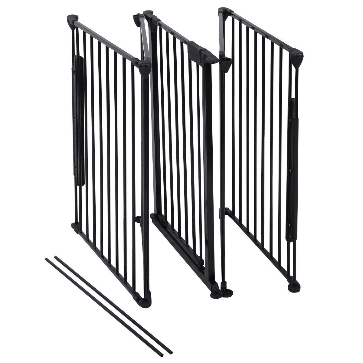 Giantex Fireplace Fence Baby Safety Fence Hearth Gate BBQ Metal Fire ...