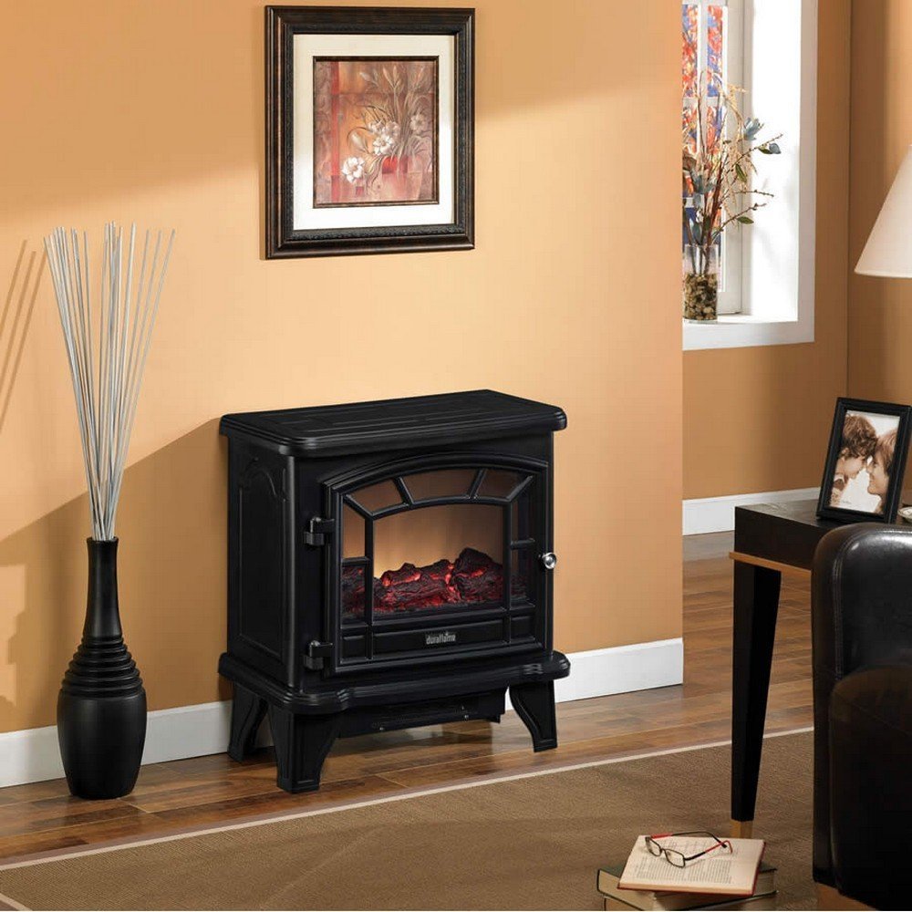 Duraflame DFS55021BLK Maxwell Electric Stove with Heater, Black N2