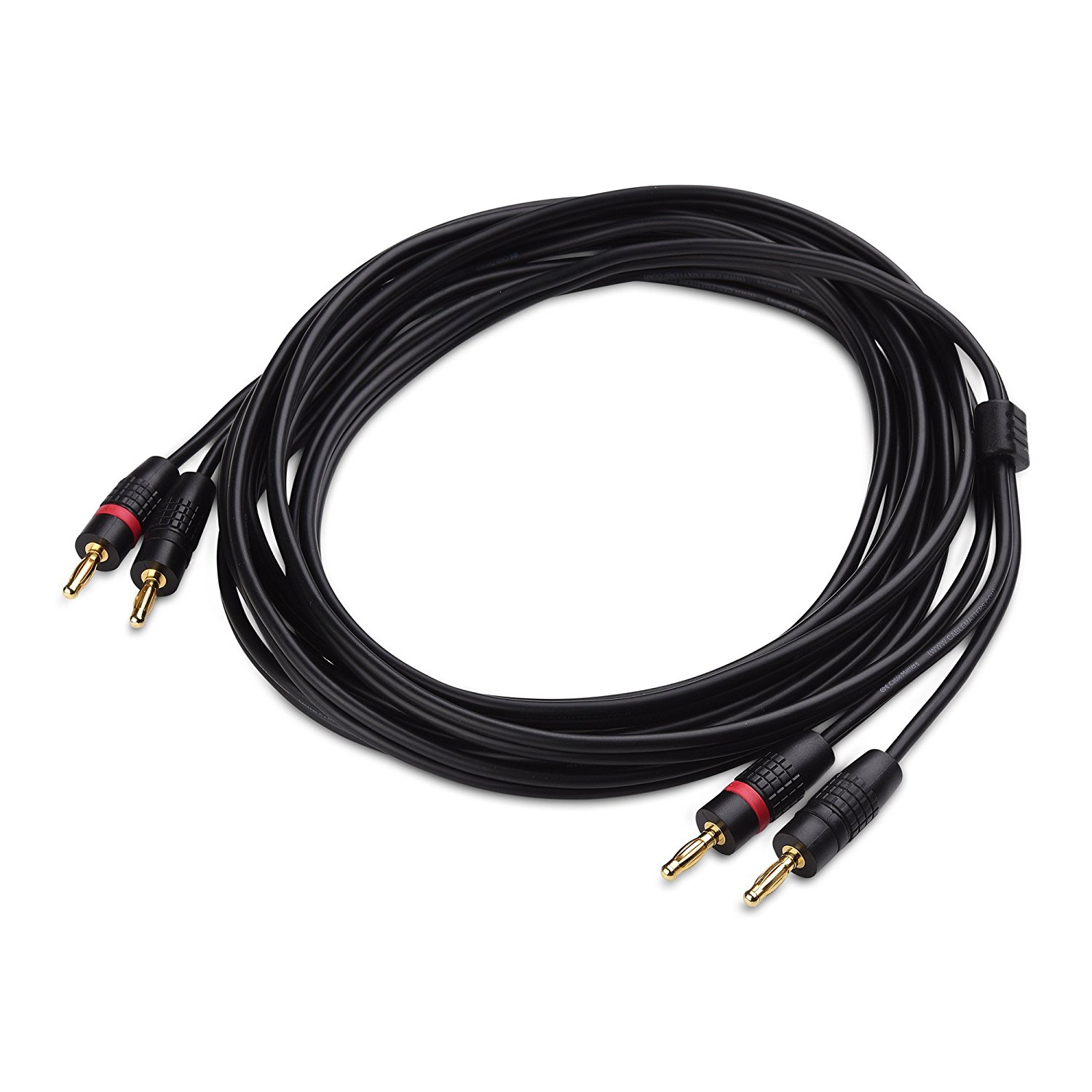 Cable Matters 12 AWG Speaker Cable with Gold Plated Banana Plug