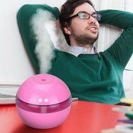 Dacawin Air Spray Water Dispenser Diffuser Ultrasonic Beauty Moisturizing Humidifier (pink) N13