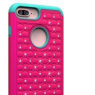IPhone 7 Plus Case, A-store Premium Lightweight Slim Fit Cover with Rhinestone Hard Shell Silicone Protective... N4