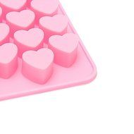 55 Holes Mini Heart Silicone Cake Muffin Chocolate Mold N7