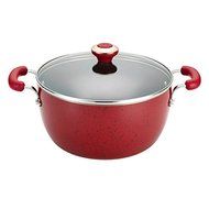 Paula Deen 11580 Signature Collection Porcelain Nonstick 5 1/2-quart Red Speckle Covered Casserole N3