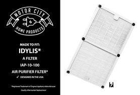 Idylis A Style Compatible HEPA Air Purifier Filter Motor City Home Products Brand Replacement (1) N2
