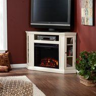 Electric Portable Fireplace Heaters and Entertainment Centers Premier Bedroom, Living Room Decor Storage All-In-One... N3