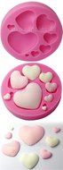 Love Heart Design Silicone Fondant Cake Mold Fondant Bakeware Decorating Tool 3d Cake Decoration Tools Cup Cake...