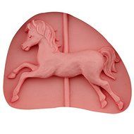 Mr.S Shop 3D Carousel Horse Silicone Mold Fondant Soap Cake Chocolate Mold Cake Decorating Tools N5