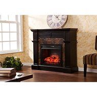 Southern Enterprises Cartwright Corner Infrared Electric Fireplace N4