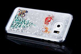 Galaxy Note 5 Case,Galaxy Note 5 Liquid Cover,PHEZEN Christmas Tree Santa Claus Design Cool Quicksand Moving Stars... N7