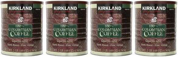 Signature 100% Colombian Coffee Supremo Bean Dark Roast-Fine Grind, 3 Pound N6