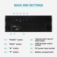 FanJu FJ3368 Color Digital Wireless Weather Forecast Station with USB Chargers Function and Temperature, Humidity... N5