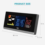 FanJu FJ3368 Color Digital Wireless Weather Forecast Station with USB Chargers Function and Temperature, Humidity... N6
