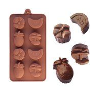 Tropical Fruits Shaped Fondant Cake Chocolate Pan Candy Soap Silicone Mold Baking Pan Cake Decoration N2