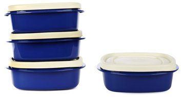 Cutting Edge Snap Tight, 335ml, Set Of 4, Electric Blue