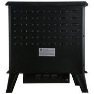 Golden Vantage 20" 1500W Adjustable 5200 BTU Freestanding Portable 2 Setting Tempered Glass Electric Fireplace... N4