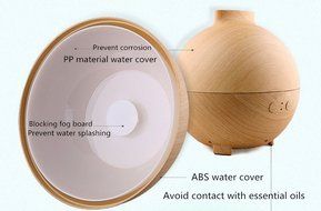 HICBOX 600ml Cool Mist Humidifier Ultrasonic Aroma Essential Oil Diffuser for Office Home Bedroom Living Room... N2