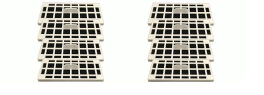 8 GE Fridge Odor Air Filters For Cafe Series Fits CFE28TSHSS, CYE22TSHSS, CZS25TSESS &amp; CNS23SSHSS by LifeSupplyUSA
