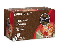 Tully's Coffee Italian Roast Keurig K-Cups Coffee, 12 Count