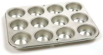 Kitchen, Dining &amp; Bar Heavy-Duty Gauge Tin Muffin Cupcake Pan 12 Cup