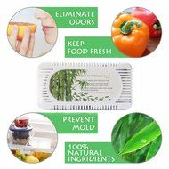Best Activated Charcoal Odor Absorber and Natural Air Purifying Bag - Effective Refrigerator and Closet Deodorizer... N2