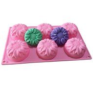 Allforhome (TM) 6 SunFlowers Silicone Soap Mold Cake Baking Mold Cake Pan Cupcake Muffin Cups Handmade Soap making...