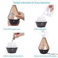 Euleven Aromatherapy Essential Oil Diffuser Portable Ultrasonic Diffusers with Color LED Lights Changing for Home...