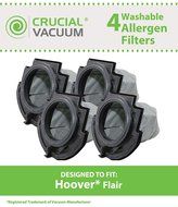 4 Hoover Flair Washable &amp; Reusable Replacement Filters For Hoover Flair Primary Stick Vacuum Cleaner Filter; Fits...