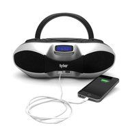 Tyler Portable Sport Stereo MP3/CD Boombox Player TAU104-SL with USB Charging Port for Phones and Tablets, USB... N2