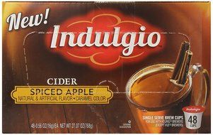 Indulgio Spiced Apple Cider Single Serve for Keurig K-Cup Brewers, 12 Count (Pack of 6) N15