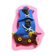 Yunko Halloween Corsair Skull Shape Mini Candy Sugar Craft Jello 3d Silicone Mold Cake Decoration Tools