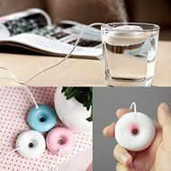 SIEGES Mini Portable USB Donut-shaped Floating Steam Humidifier Aroma Diffuser Air Mist Diffuser Purifier (Pink) N9