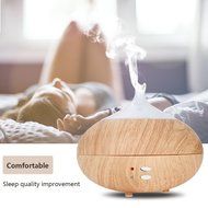oobest Wood Grain Aroma Essential Oil Diffuser Humidifier-300ML Diffuser Cool Mist Humidifier Air Purifier Use... N6
