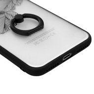 iPhone 7 Case (4.7 inch) - 360 Degree Rotating Ring Holder Kickstand Shockproof Soft TPU Skin Bumper Frame + PC... N10