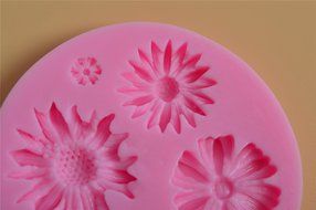 Bestwoohome 4 Set Silicone Fondant Baking Mold Cake Sugar Craft Chocolate Decorating DIY (Cherry Blossoms) N18