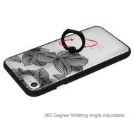 iPhone 7 Case (4.7 inch) - 360 Degree Rotating Ring Holder Kickstand Shockproof Soft TPU Skin Bumper Frame + PC... N11