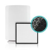 Alen BreatheSmart Customizable Air Purifier with HEPA-Pure Filter for Allergies and Dust (White, 1-Pack) N50
