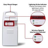 AcuRite 06045M Lightning Detector Sensor with Temperature &amp; Humidity N3