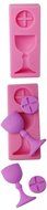 FOUR-C Silicone Cake Mold Goblet Fondant Embossing Mould Color Pink N2