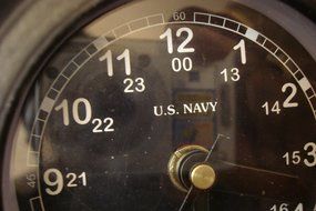 U.S. Navy Marine WALL Clock - Little - Black Dial - 100% SATISFACTION - Marine / Nautical / Boat / Maritime N2