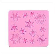 Goliton? Snow Flowers Shape Silicone Fondant Cake Mold,Jelly, Soap, Chocolate, Candy, Lollipop Mold N3