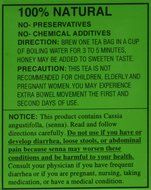Evergreen Leaves Brand California Dieters' Tea 20 TB