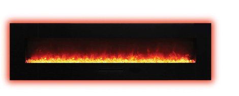 Amantii Wall Mount / Flush Mount Series Electric Fireplace with Ice Media Kit, 60 Inch N4