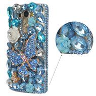 LG G Stylo Case, LG G Stylo Bling Case-Spritech(TM) 3D Handmade Colorful Diamond Bling with Butterfly Flower Decoration... N3
