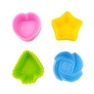 MIREN Reusable and Non-stick Silicone Baking Cups/Muffin Cup Molds in Storage Container-24 Pack-4 Vibrant Colors... N3