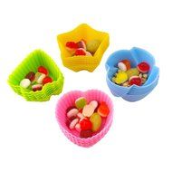 MIREN Reusable and Non-stick Silicone Baking Cups/Muffin Cup Molds in Storage Container-24 Pack-4 Vibrant Colors... N4