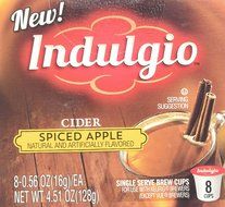 Indulgio Spiced Apple Cider Single Serve for Keurig K-Cup Brewers, 12 Count (Pack of 6) N23