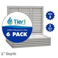 19-7/8x21-1/2x 1 Dust &amp; Pollen Merv 8 Pleated Replacement AC Furnace Air Filter (6 Pack)