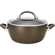 5.5-Quart Symmetry Hard-Anodized Nonstick Covered Casserole Pot, Chocolate